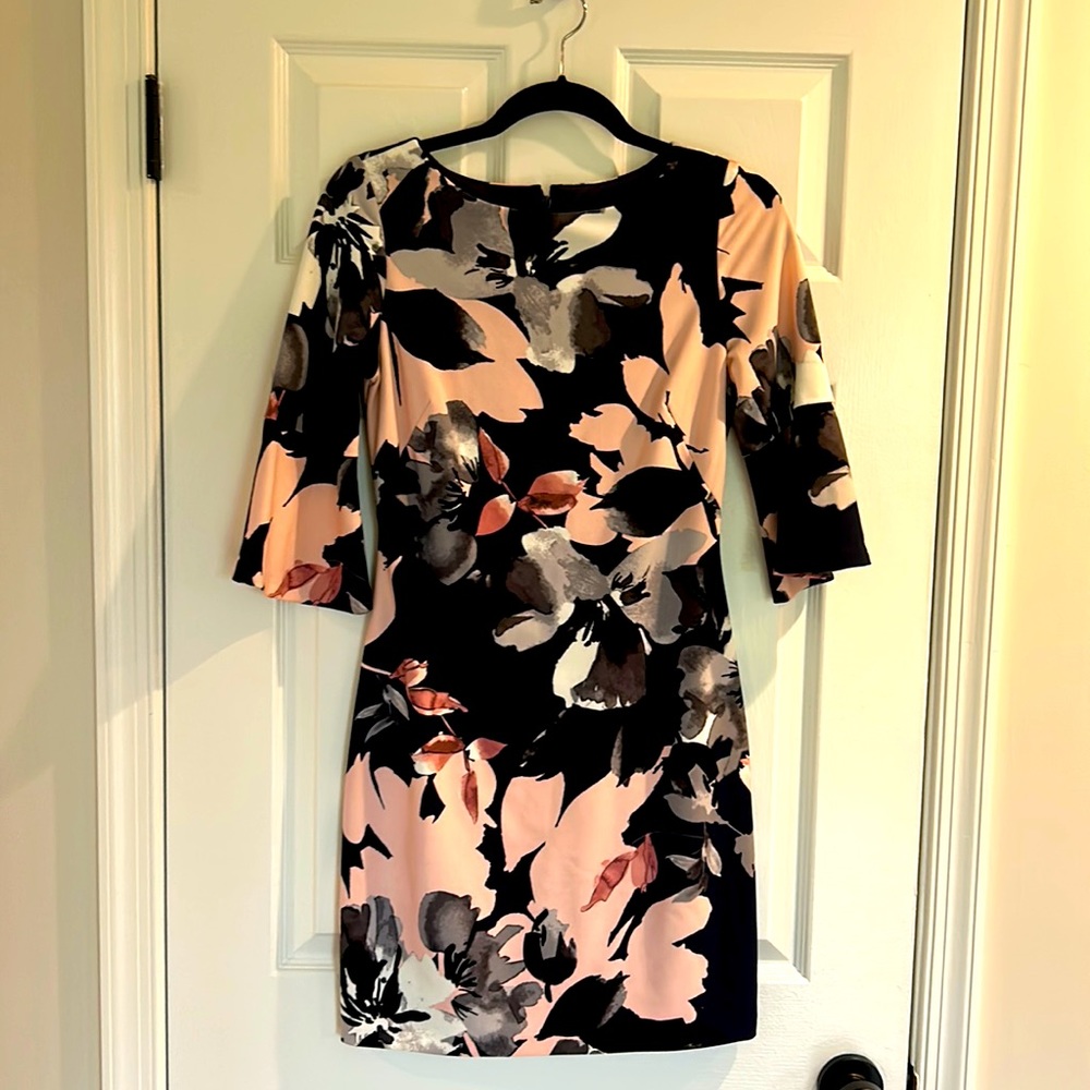 Vince Camuto floral dress with bell sleeves